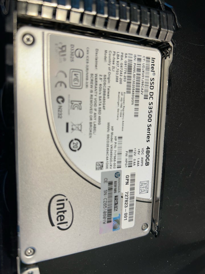 Intel, 480 GB, God