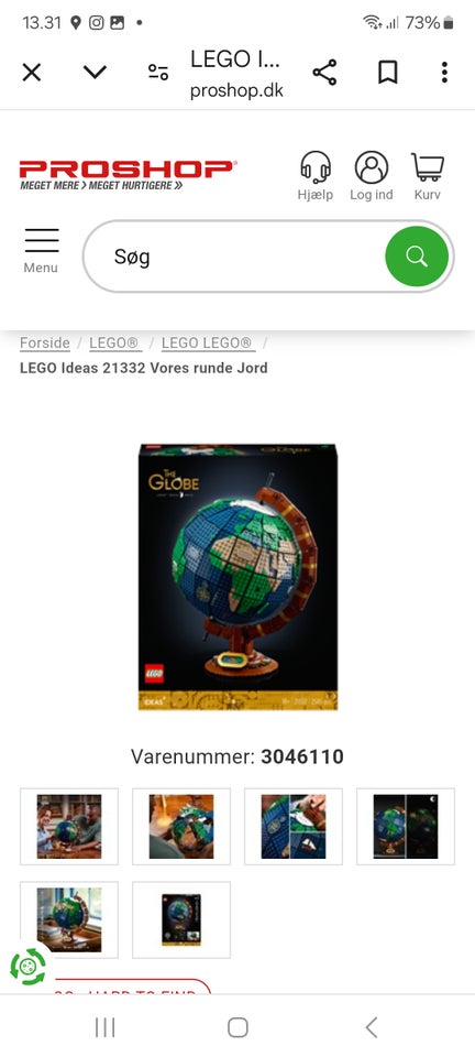 Lego andet 21332 globus