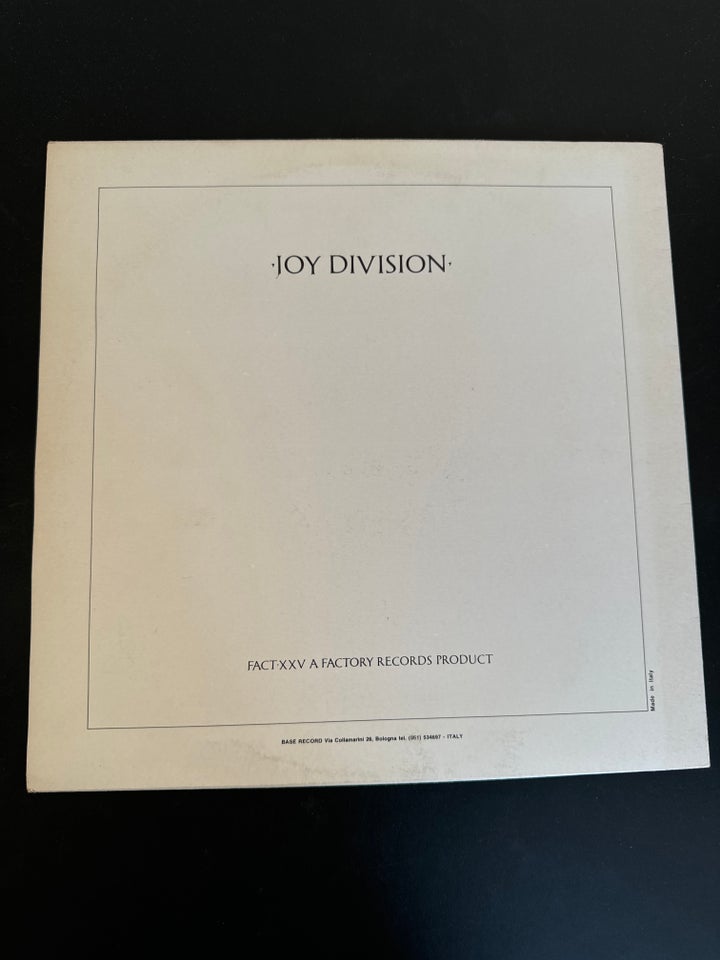 LP Joy Division Closer