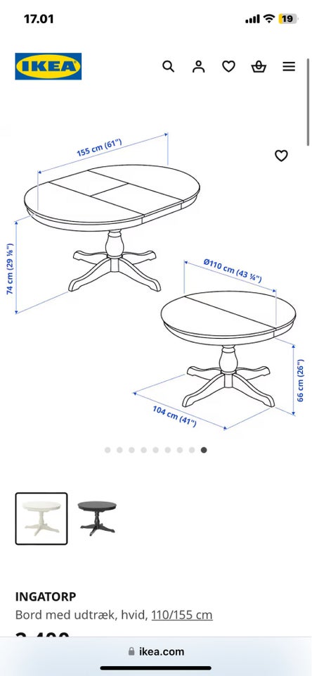 Spisebord, Ikea