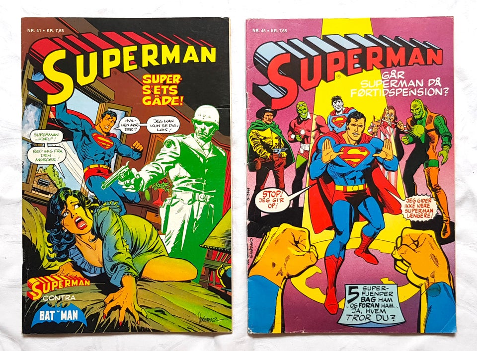 SUPERMAN 1977-1985 og andet DC,