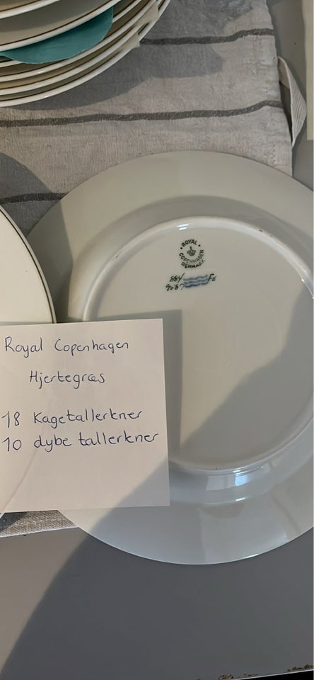 Porcelæn, Kagetallerkener og dybe