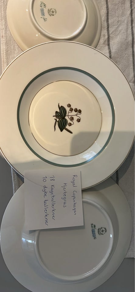 Porcelæn, Kagetallerkener og dybe