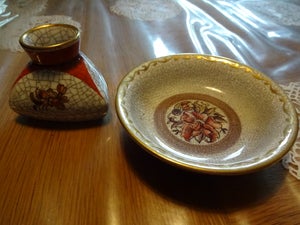 Keramik Vase og skål Dahl Jensen