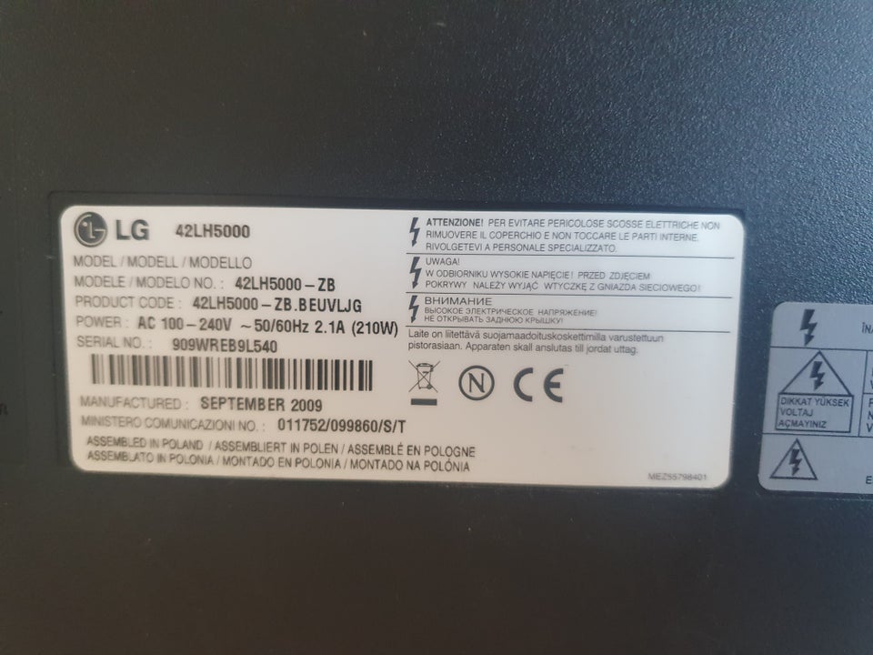 andet, LG, 42LH5000