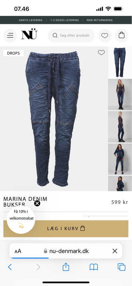 Jeans, Nu- drops, str. 36