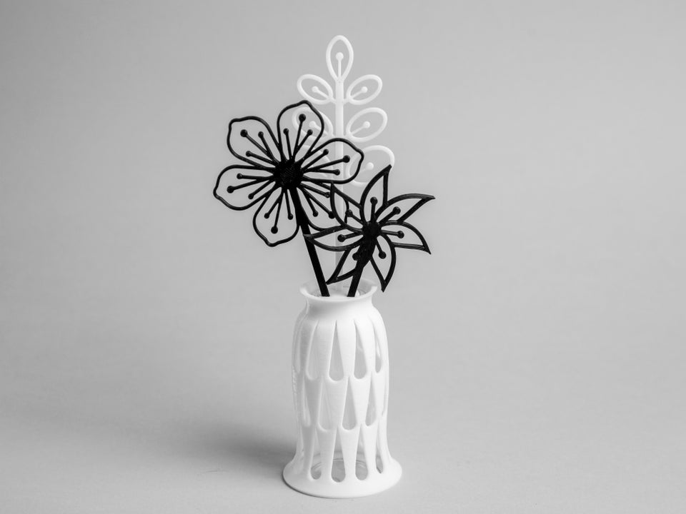 Vase Blomstervase med ”digitale”