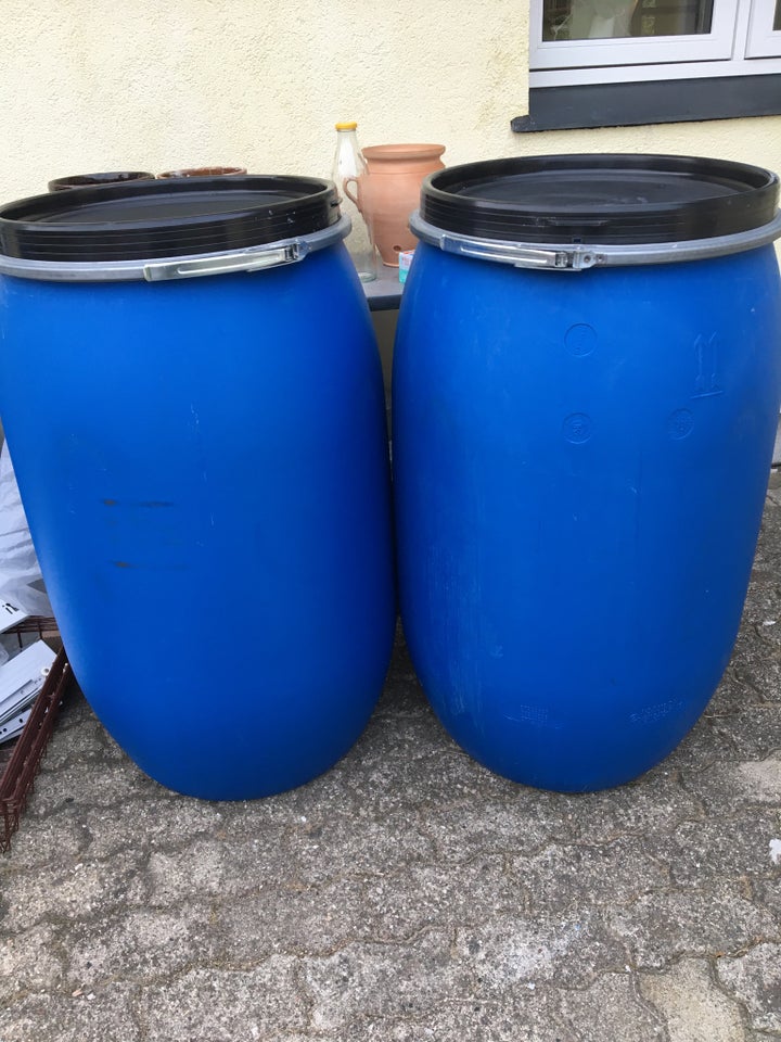 Plasttønder 120L, 220 L