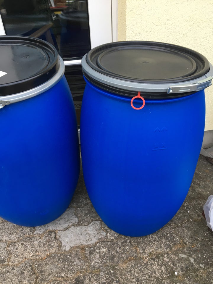 Plasttønder 120L, 220 L