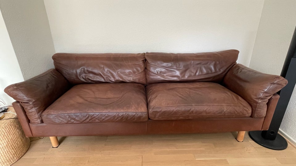 Sofa læder 3 pers