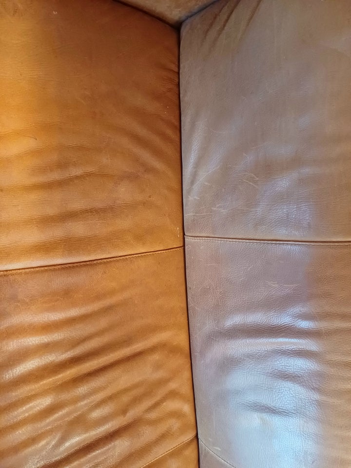 Sofa, læder, 3 pers.