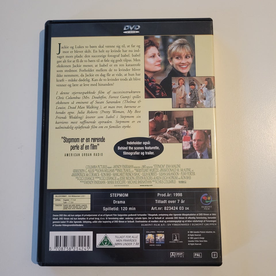 Stepmom, DVD, familiefilm