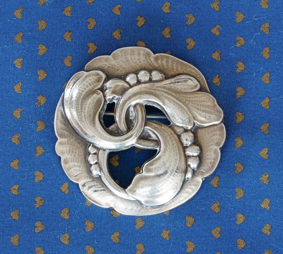 Broche, sølv, Georg Jensen