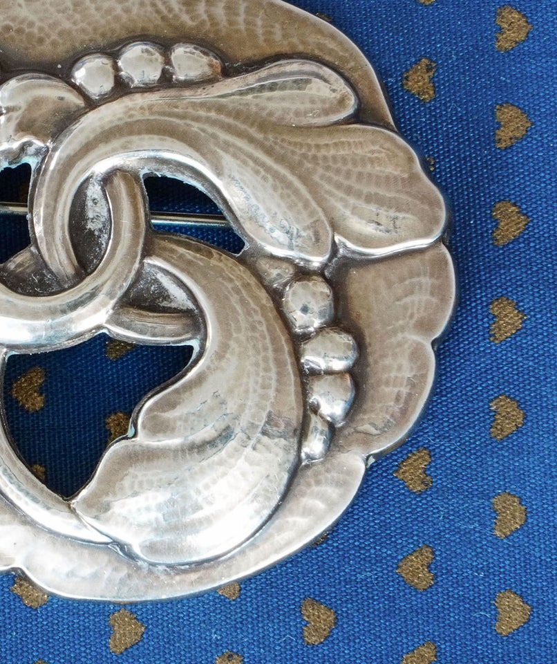 Broche, sølv, Georg Jensen