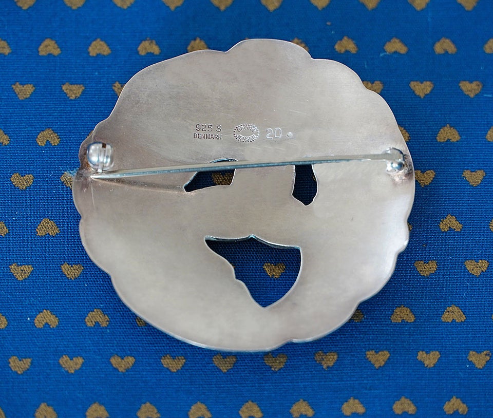 Broche, sølv, Georg Jensen