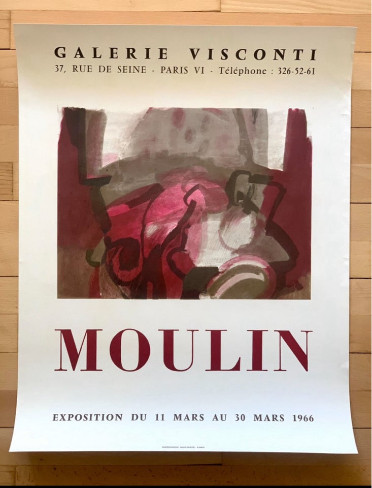Original vintage plakat Moulin