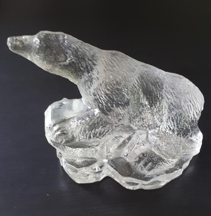 Glas Figur Isbjørn Bergdala