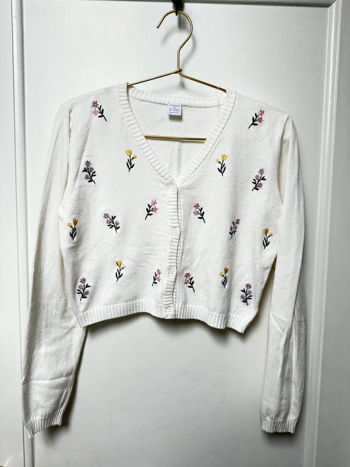 Cardigan, Cardigan med broderi ,