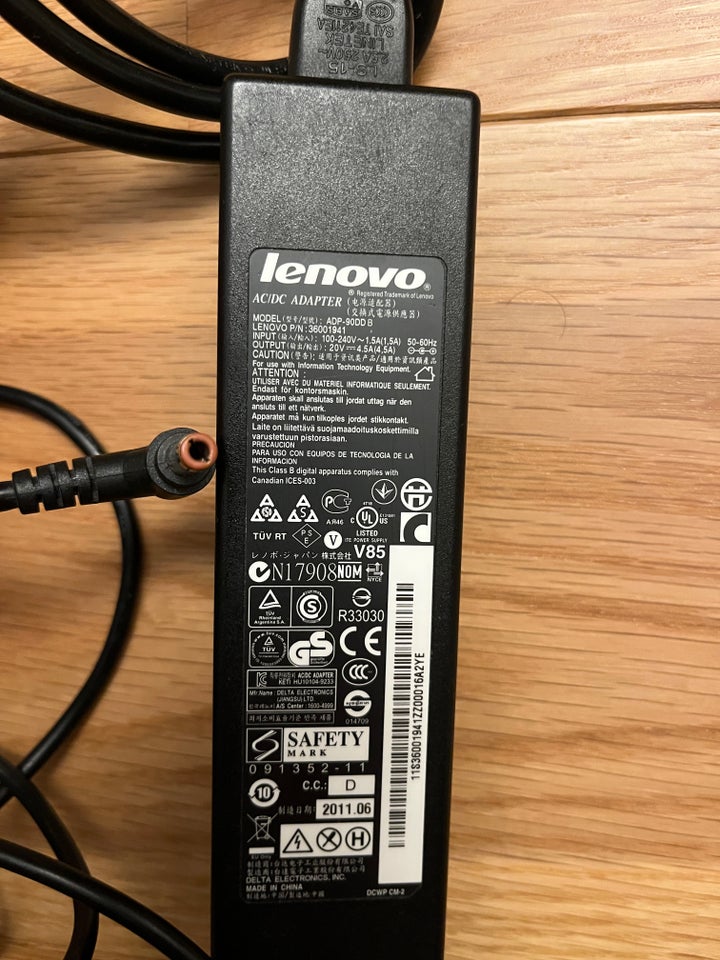 Oplader, Lenovo, God