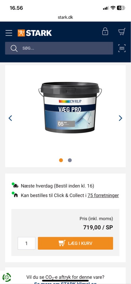 Vægmaling, Dyrup pro, 9 liter