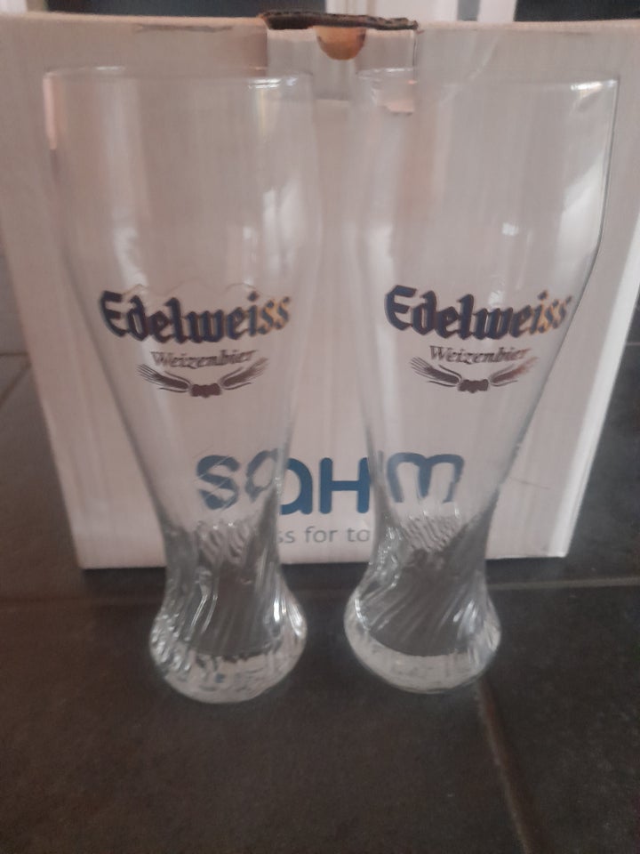 Glas, 8 stk. nye 0,5L Edelweiss