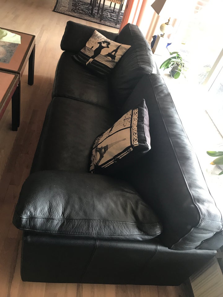 Sofa læder 3 pers