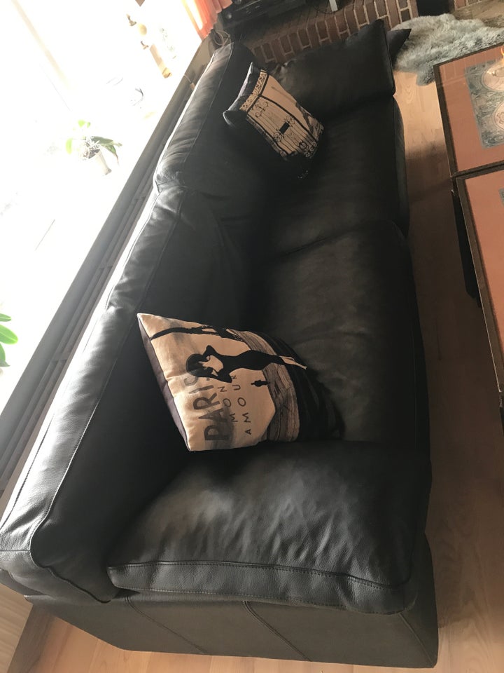 Sofa læder 3 pers