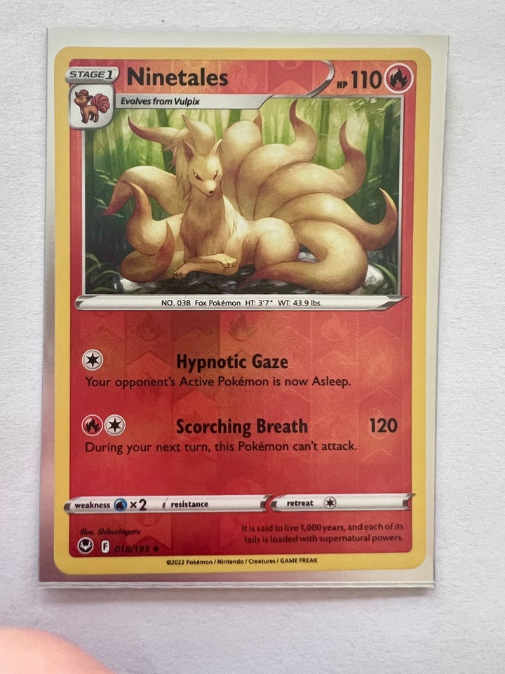 Samlekort, Ninetales reverse