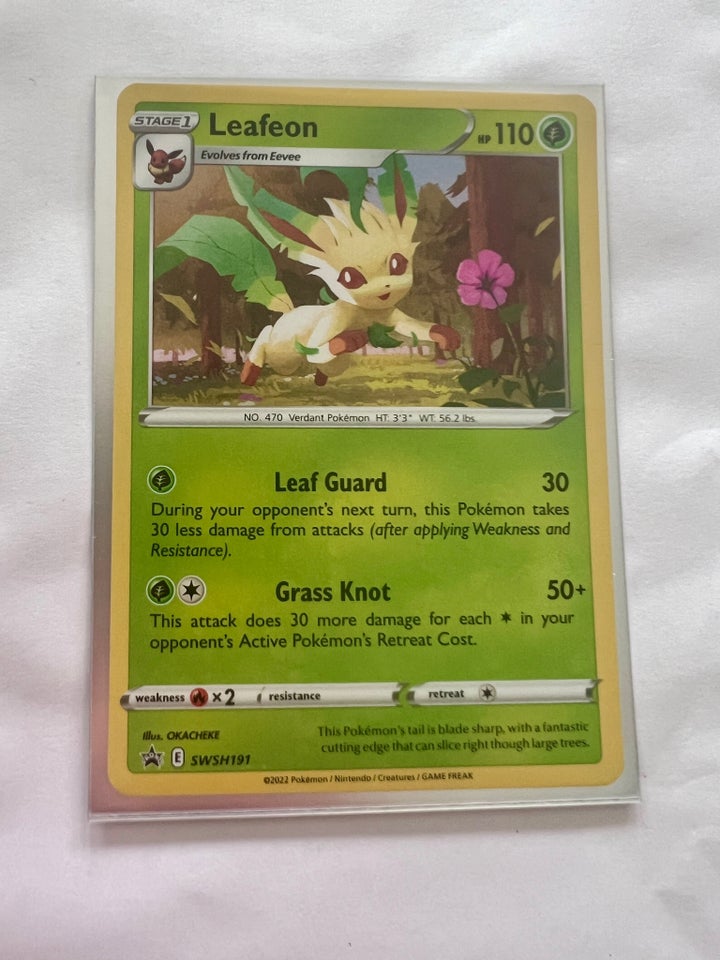 Samlekort, Leafeon holo