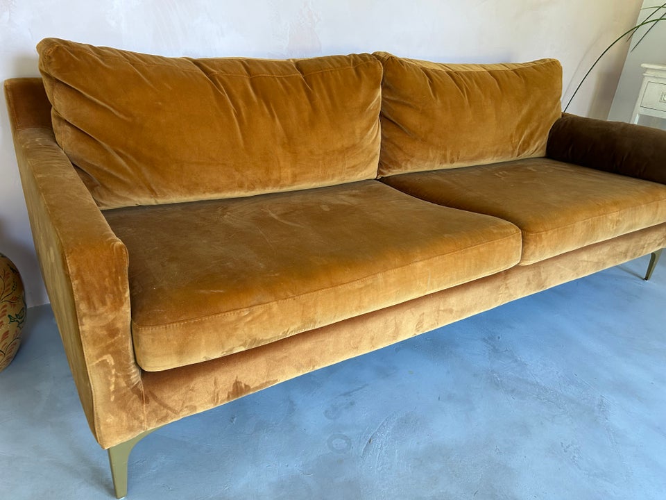 Sofa, velour, 3 pers.