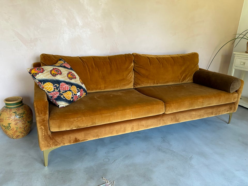 Sofa, velour, 3 pers.