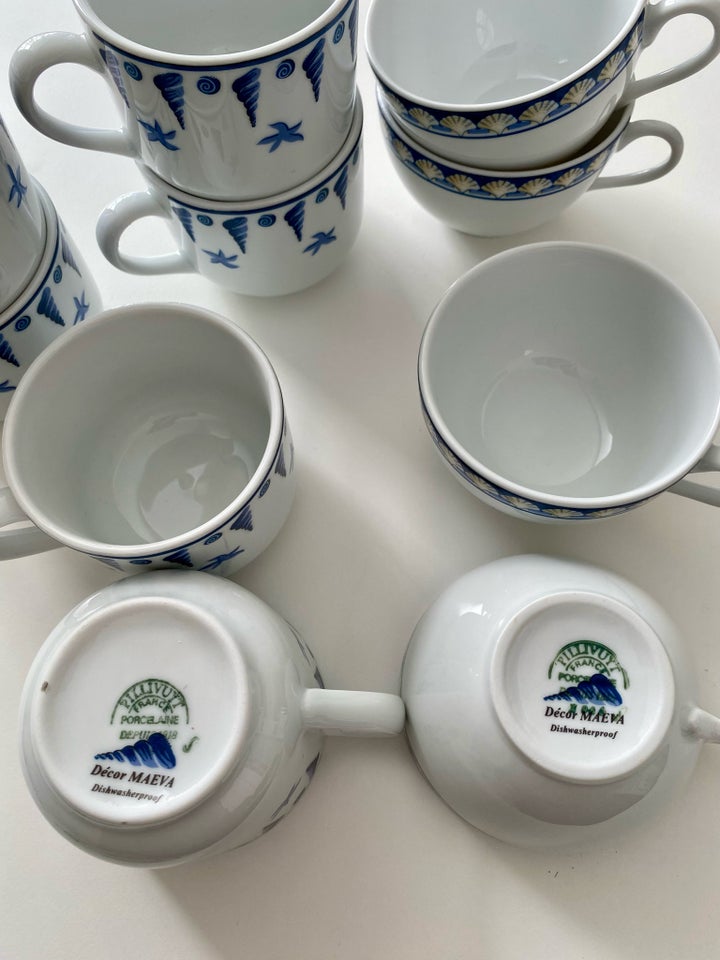 Porcelæn Kaffe kopper Pillivuyt