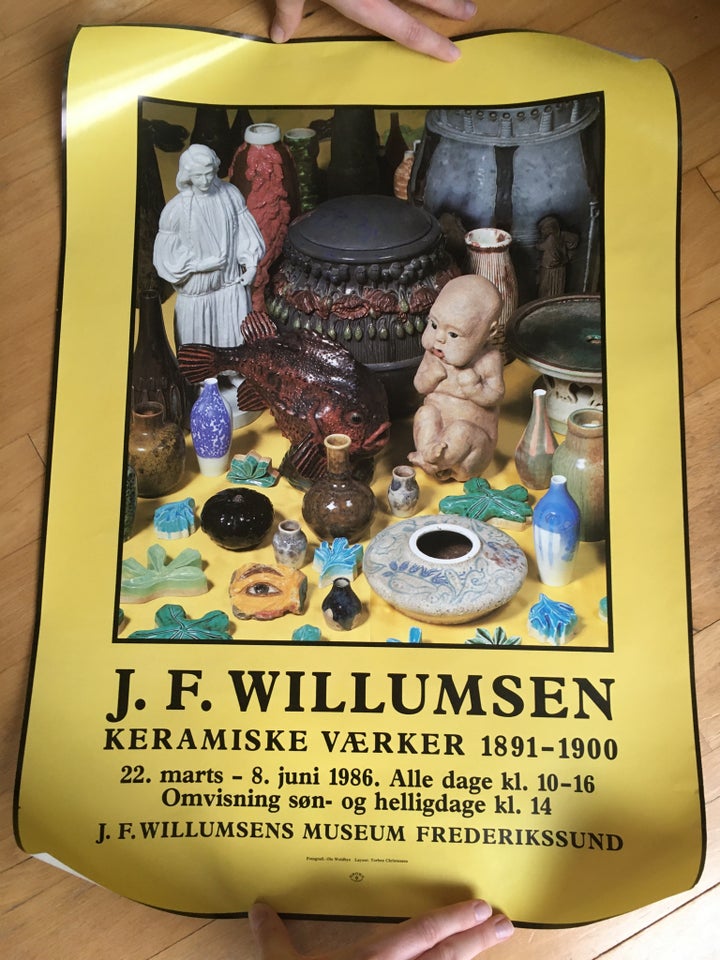 Plakat, Willumsen, motiv: Keramik