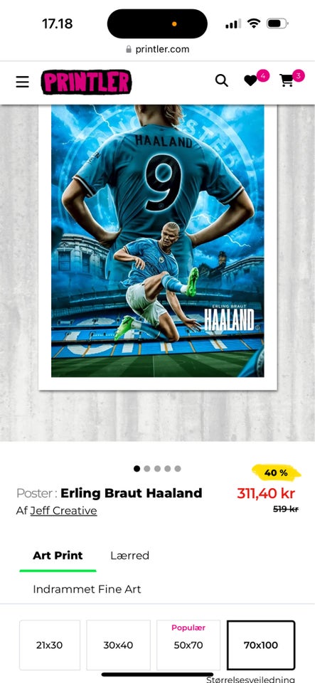 Plakat, Fodbold plakat, motiv: