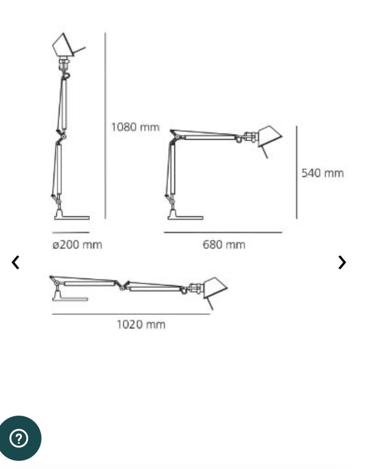 Artemide, Mini, bordlampe