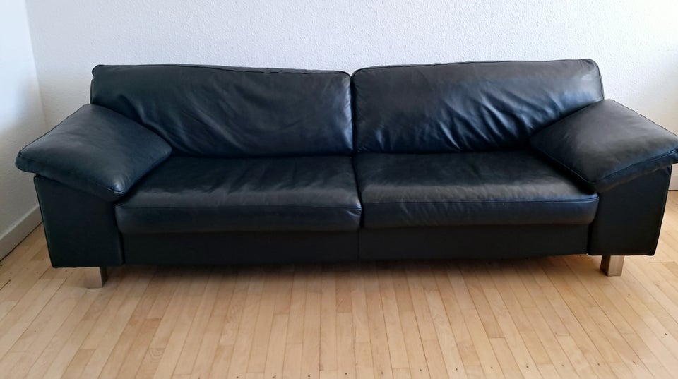 Sofa, læder, 3 pers.