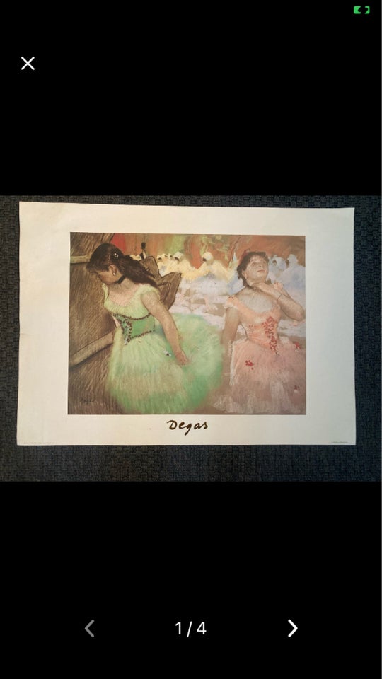 Plakat, Degas, motiv: Ballerinaer