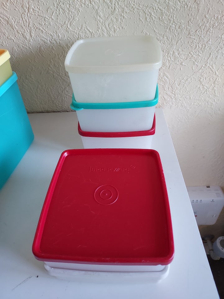 Plastik, Tupperware 5 stk brugte,