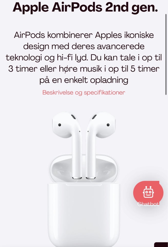 Andet, Apple AirPods