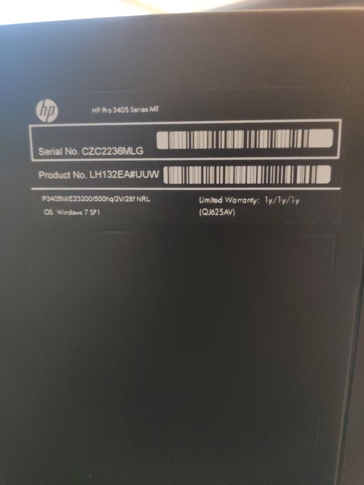 HP, AMD E2-3200 Ghz, 4 GB ram