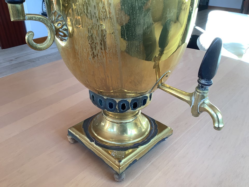 Samovar, Messing, 125 år gl.