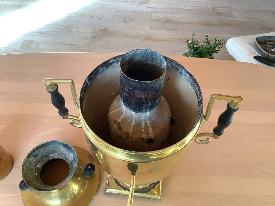 Samovar, Messing, 125 år gl.