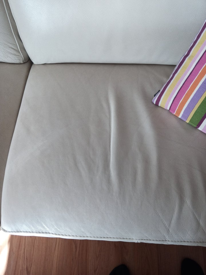 Sofa, læder, 5 pers.