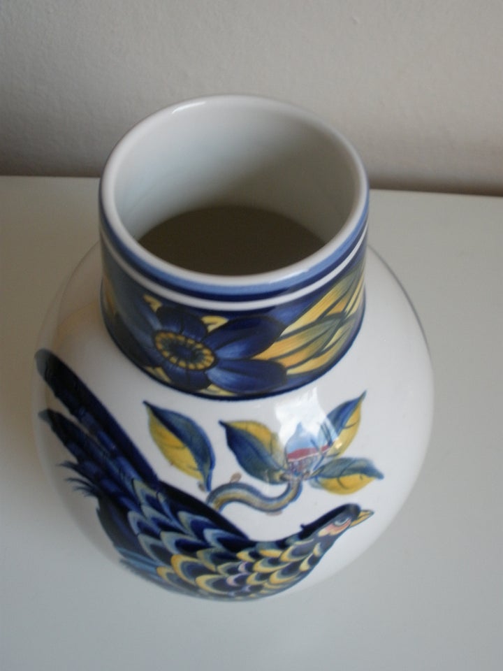 Blå Fasan stor vase nr 818, Royal