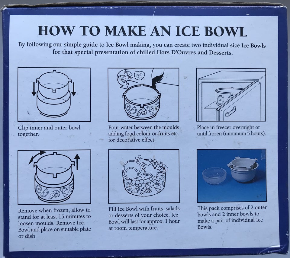 Ice bowl maker Stewart