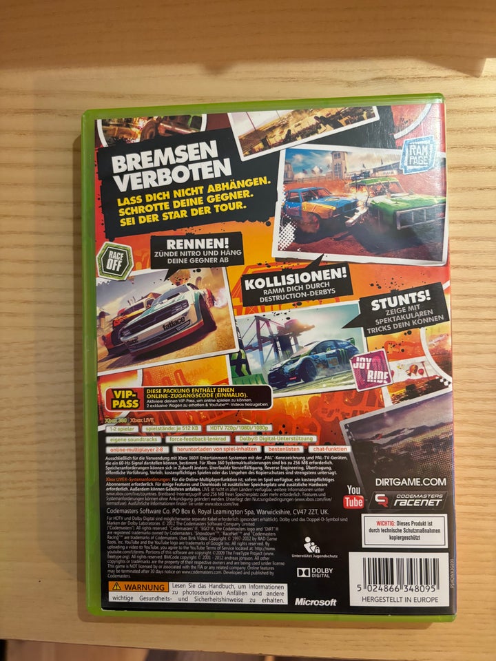 Dirt Showdown Xbox 360 Xbox 360