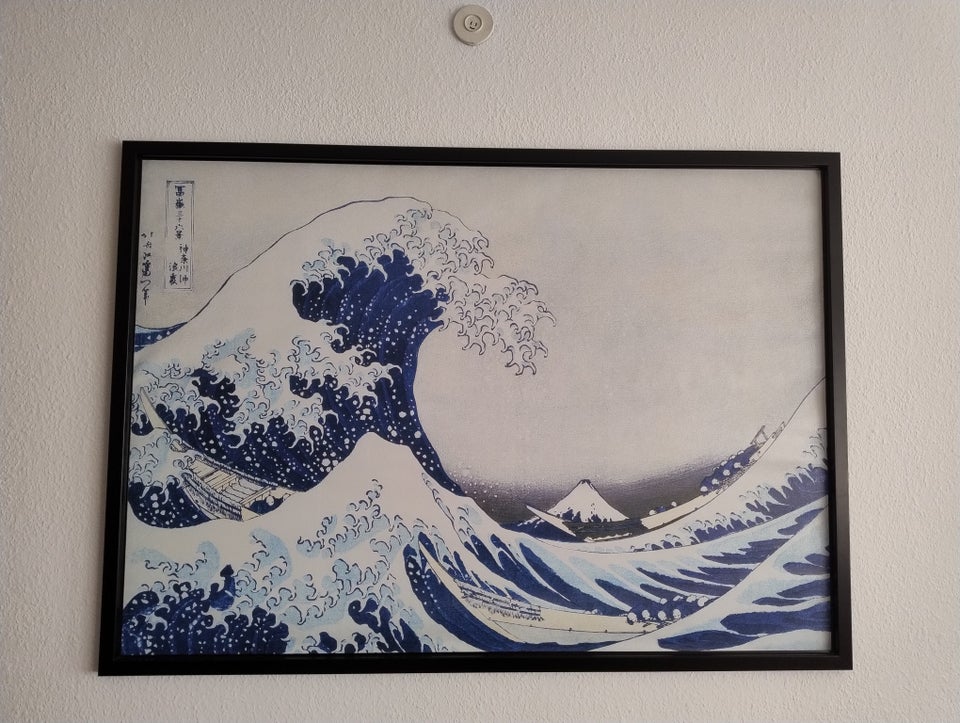 Plakat + ramme Hokusai motiv: