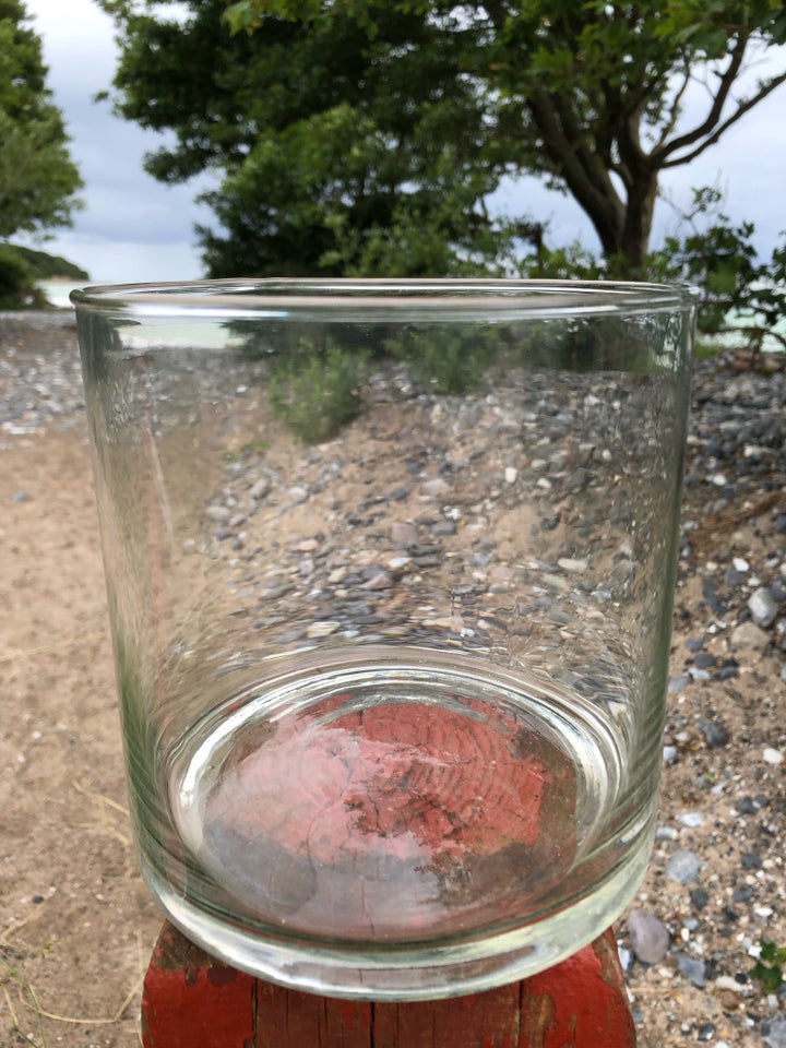 STOR smuk glas vase - skål - løgpotte