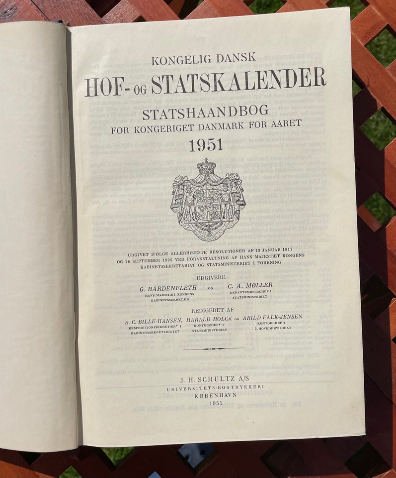 Dansk Hof og Statskalender 1951,