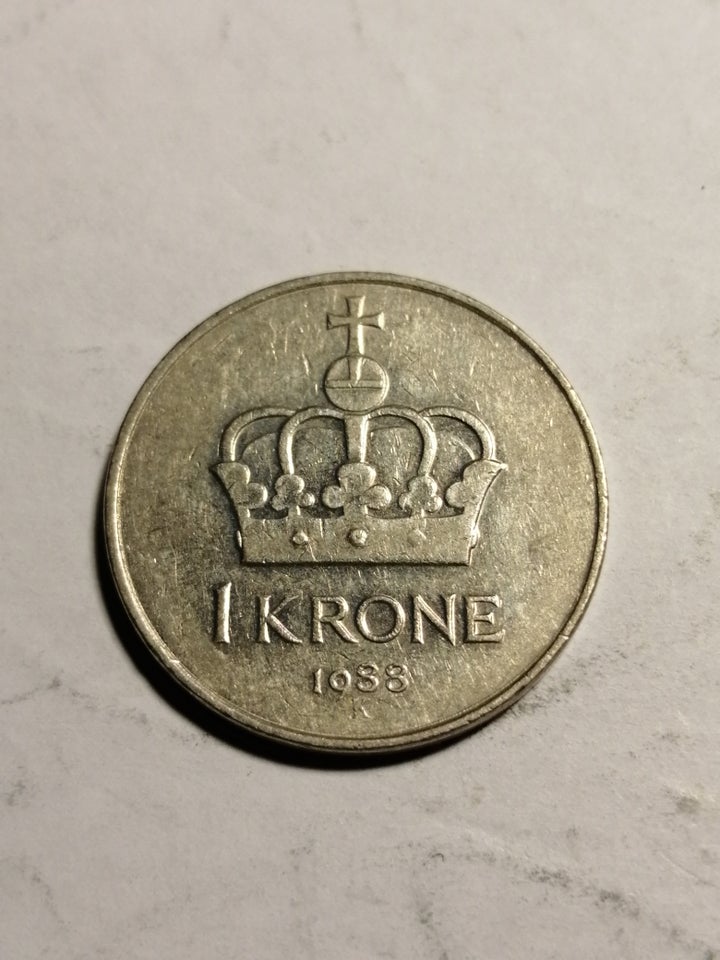 Skandinavien, mønter, 1 krone